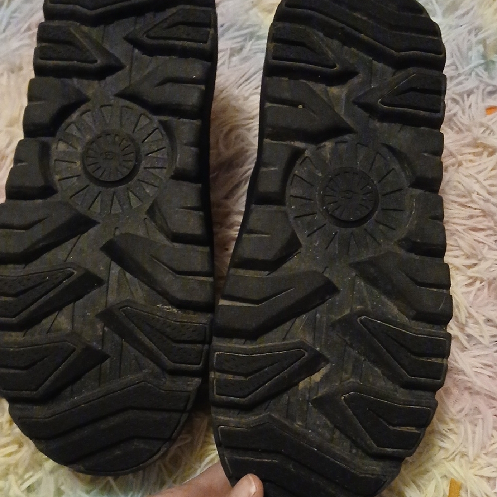 UGG Black Slip-On Rain Boot Casual Clog - Picture 6 of 8